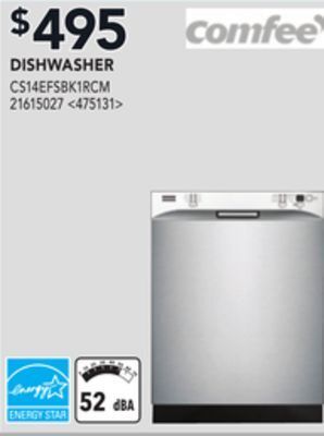 Lowe's Comfee dishwasher offer