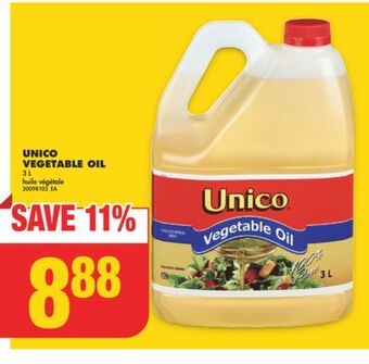 No Frills Unico vegetable oil, 3 l offer