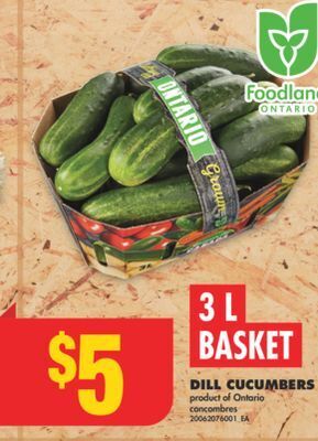No Frills Dill cucumbers, 3 l offer
