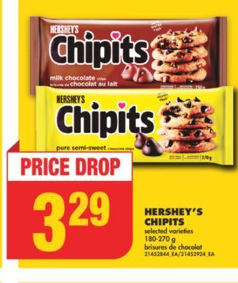 No Frills Hershey's chipits, 180-270 g offer