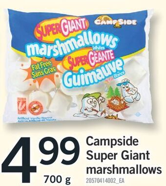 Fortinos Campside super giant marshmallows, 700 g offer