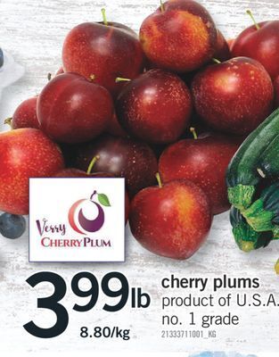 Fortinos Cherry plums offer