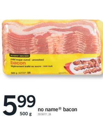 Fortinos No name® bacon, 500 g offer