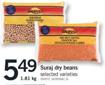 Fortinos Suraj dry beans offer