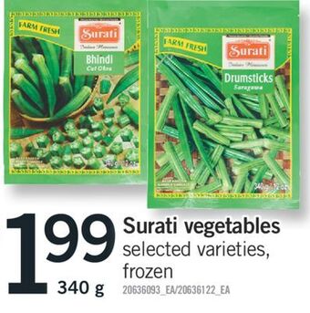 Fortinos Surati vegetables, 340 g offer