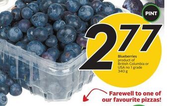 Sobeys Blueberries offer