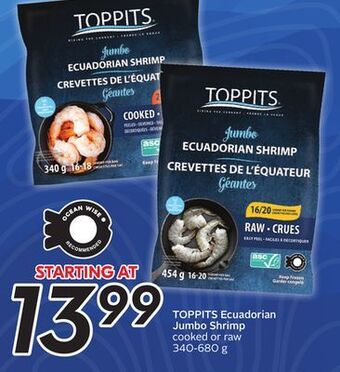 Sobeys Ecuadorian jumbo shrimp offer