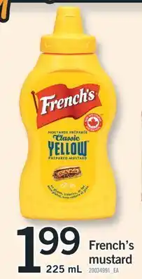 Fortinos French's mustard, 225 ml offer