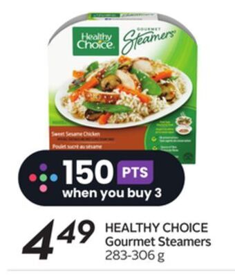 Sobeys Healthy choice gourmet steamers offer