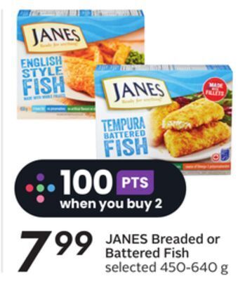 Sobeys Janes breaded or battered fish offer