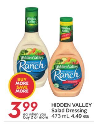 Sobeys Salad dressing offer