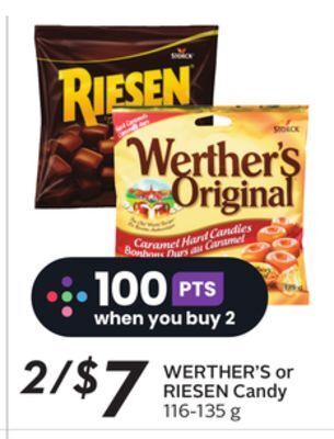 Sobeys Werther's or riesen candy offer