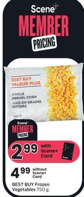 Sobeys Frozen vegetables offer