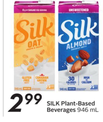 Sobeys Plant-based beverages offer