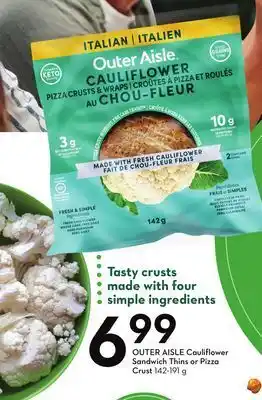 Sobeys Cauliflower sandwich thins or pizza crust offer