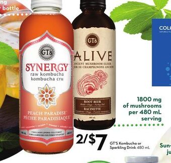 Sobeys Kombucha or sparkling drink offer