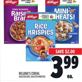 Metro Kellogg's cereal offer