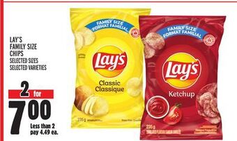 Metro Lay's family size chips offer