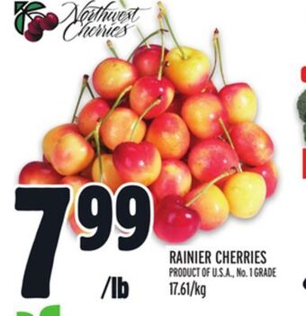Metro Rainier cherries offer