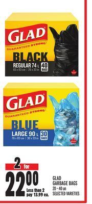 Metro Glad garbage bags offer