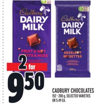 Metro Cadbury chocolates offer