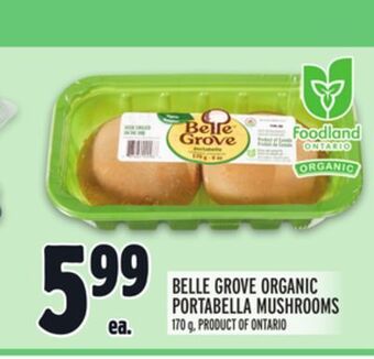Metro Belle grove organic portabella mushrooms offer