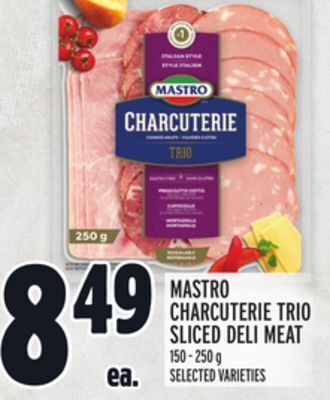 Metro Mastro charcuterie trio sliced deli meat offer