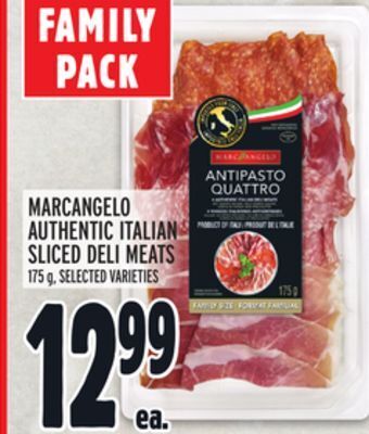 Metro Marcangelo authentic italian sliced deli meats offer