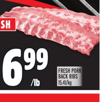 Metro Fresh pork back ribs offer