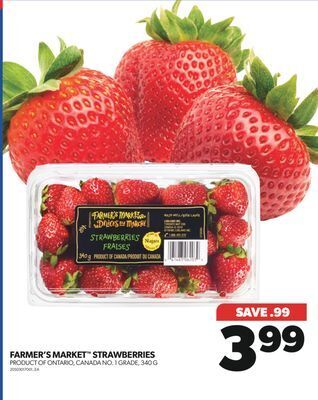 Real Canadian Superstore Farmer's market™ strawberries, 340 g offer