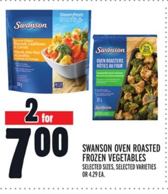 Metro Swanson oven roasted frozen vegetables offer