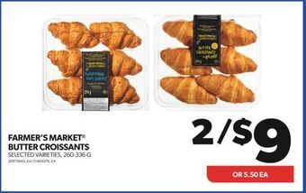 Real Canadian Superstore Farmer's market® butter croissants, 260-336 g offer