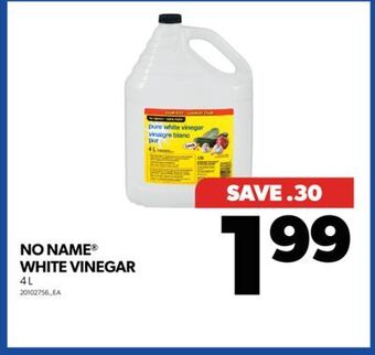 Real Canadian Superstore No name® white vinegar, 4 l offer