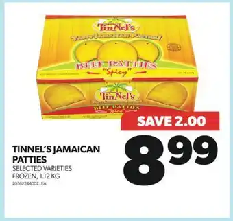 Real Canadian Superstore Tinnel's jamaican patties, 1.12 kg offer