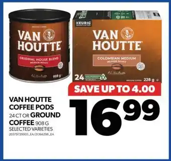 Real Canadian Superstore Van houtte coffee pods, 24 ct or ground, coffee 908 g offer
