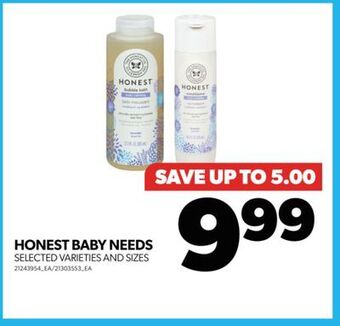 Real Canadian Superstore Honest baby needs offer