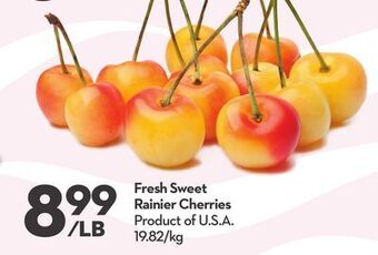 Longo's Fresh sweet rainier cherries offer