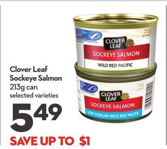 Longo's Clover leaf sockeye salmon offer