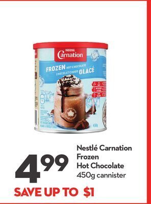 Longo's Nestlé carnation frozen hot chocolate offer