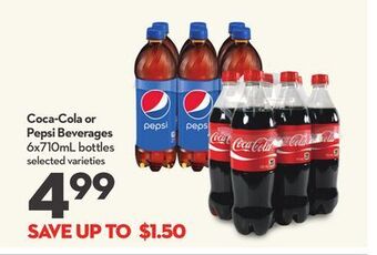 Longo's Coca-cola or pepsi beverages offer