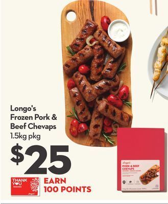 Longo's Longo's frozen pork & beef chevaps offer