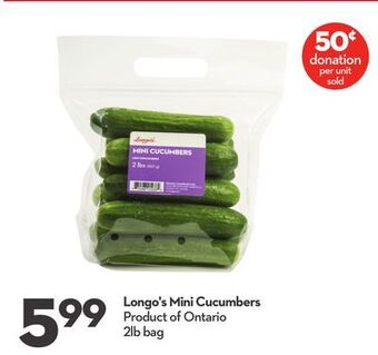 Longo's Longo's mini cucumbers offer