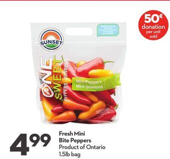 Longo's Fresh mini bite peppers offer