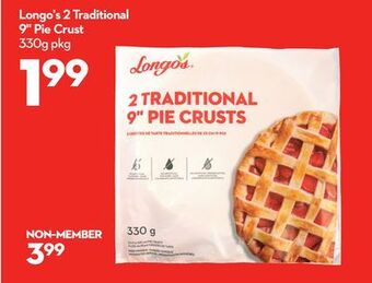 Longo's Longo's 2 traditional 9 pie crust offer