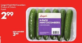 Longo's Longo's fresh mini cucumbers offer