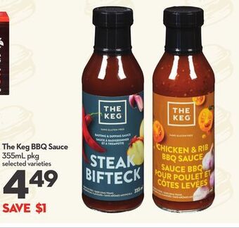 Longo's The keg bbq sauce offer