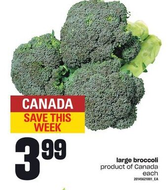 Independent Grocer Large broccoli offer