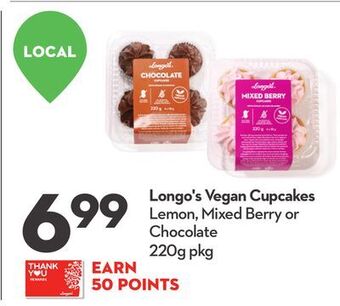 Longo's Longo's vegan cupcakes offer