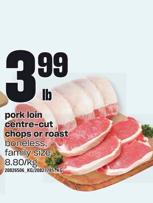Independent Grocer Pork loin centre-cut chops or roast offer