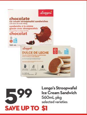 Longo's Longo's stroopwafel ice cream sandwich offer